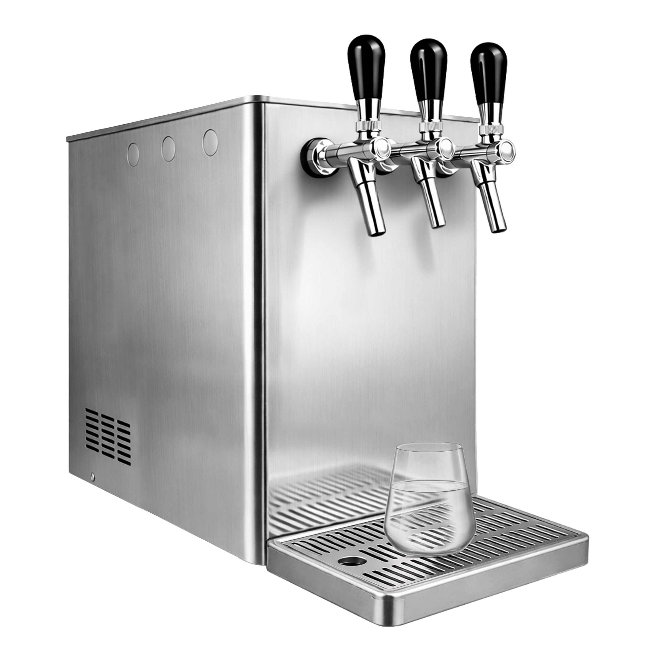 120-160 Puritek Micro Fresh Business Refrigeratore acqua con Filtrazione 120Lt/h. Soprabanco - 3 vie, Liscia, Gassata e Fredda - Acciaio Inox - immagine 1