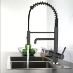 Shurity 395 Rubinetto da cucina con Doccetta a molla 3 vie Nero Opaco - immagine 2