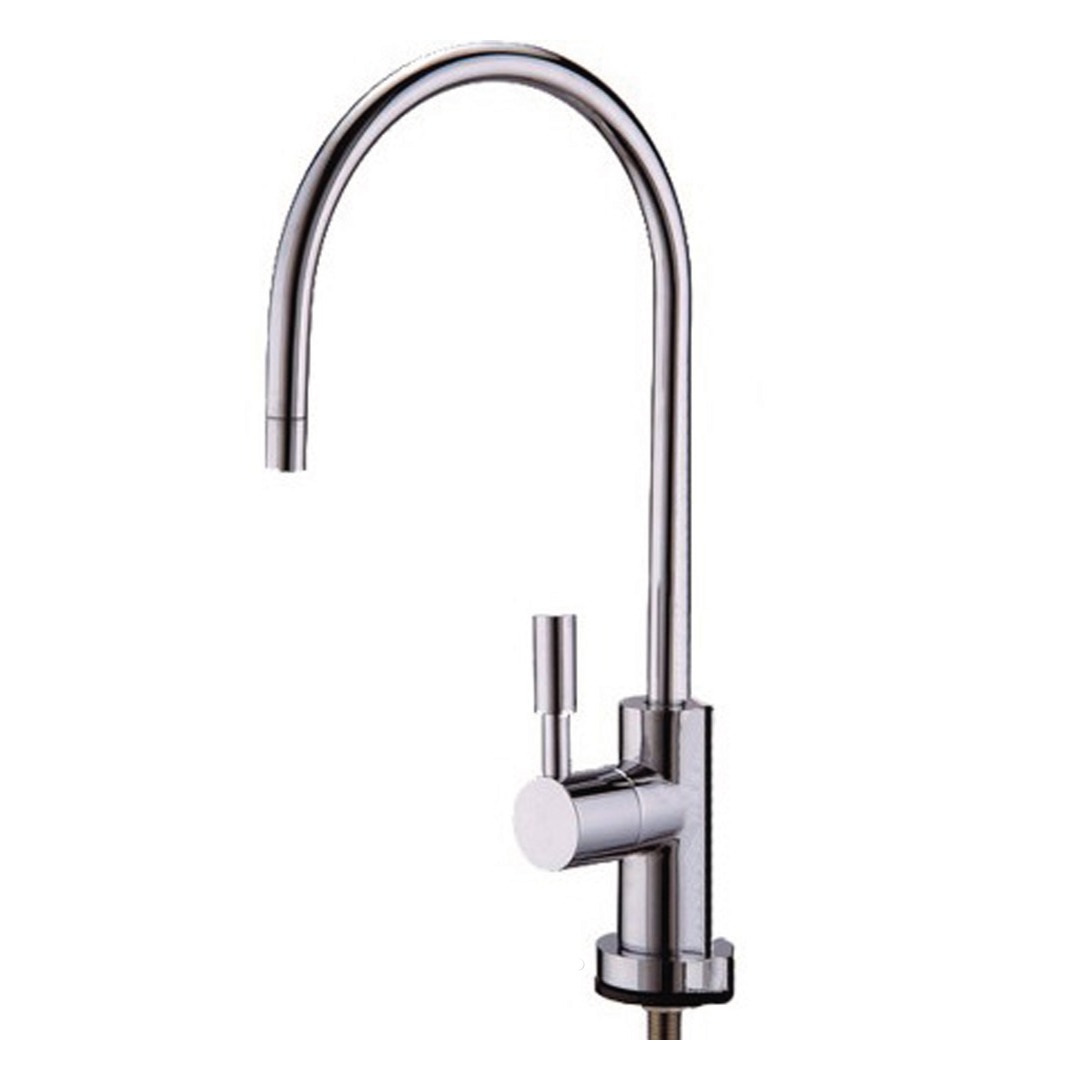 200 Puritek 130 Rubinetto di prelievo 1 via per depuratori senza metalli pesanti 1/4” Cromo - immagine 1