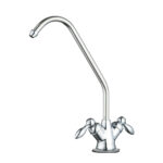 Shurity 220 Rubinetto di prelievo 2 vie per depuratori con maniglie a goccia 1/4” Cromo