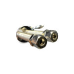Shurity 220 Rubinetto di prelievo 2 vie per depuratori con maniglie a goccia 1/4” Cromo - immagine 4