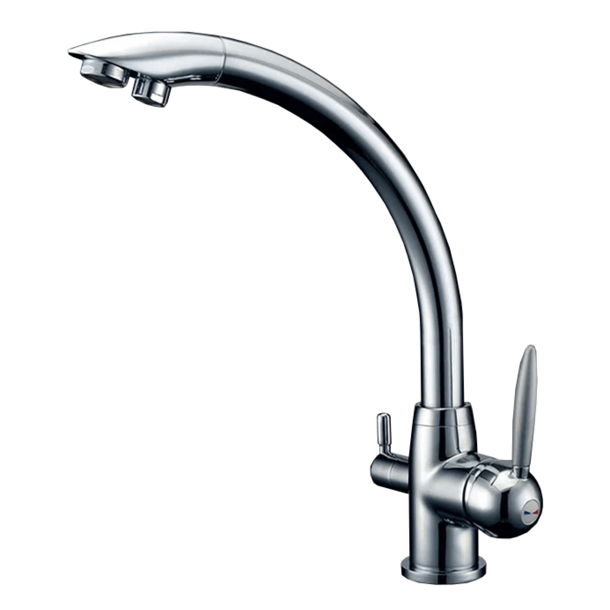 330253-CR Shurity 340 Rubinetto da cucina 3 vie Cromo - immagine 1
