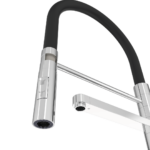Shurity 360 Rubinetto da cucina con Doccetta in gomma 3 vie Cromo/Nero - immagine 3