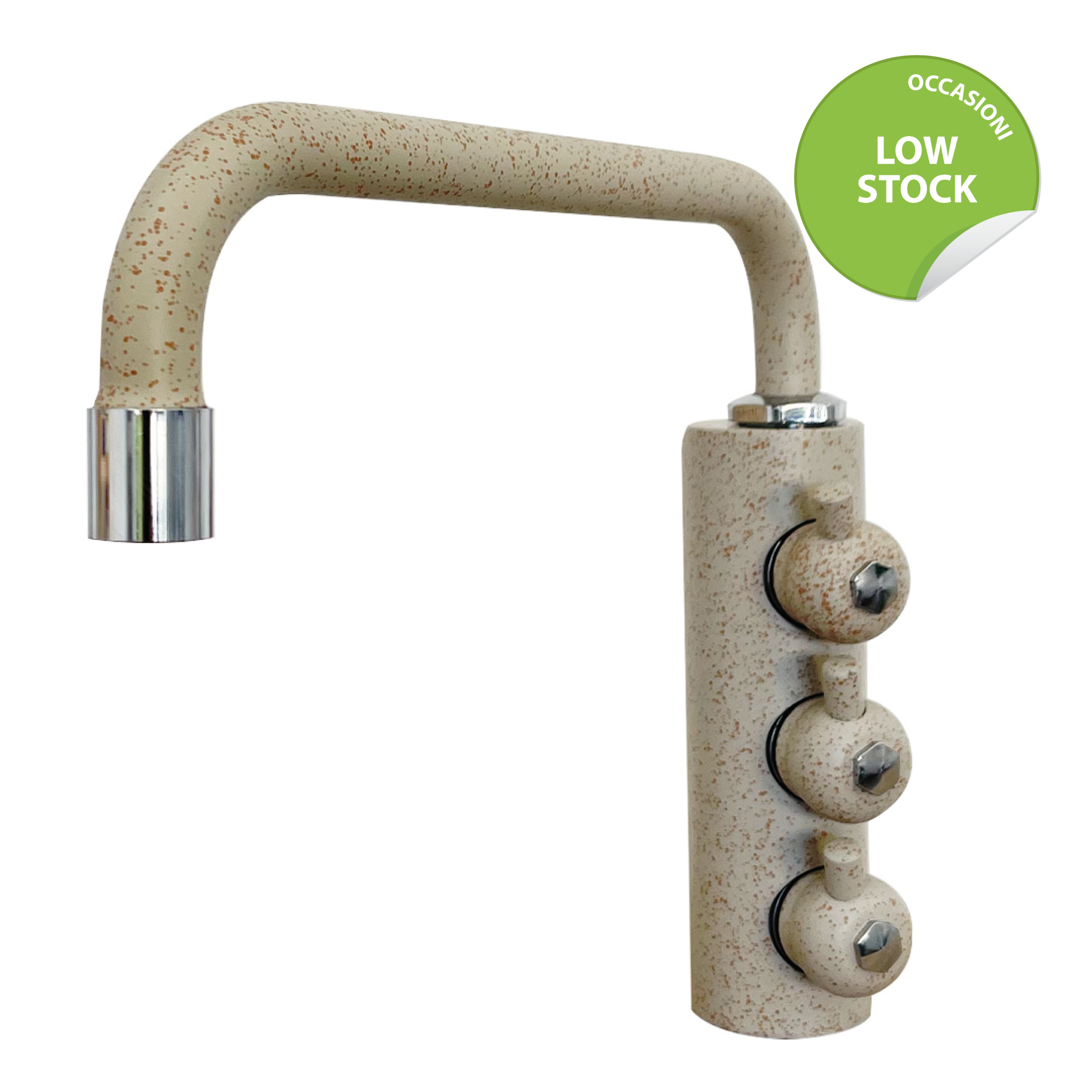 330366-GA Shurity 312 Rubinetto di prelievo 3 vie Sottofinestra per depuratori 6mm. Granito Avena - immagine 1