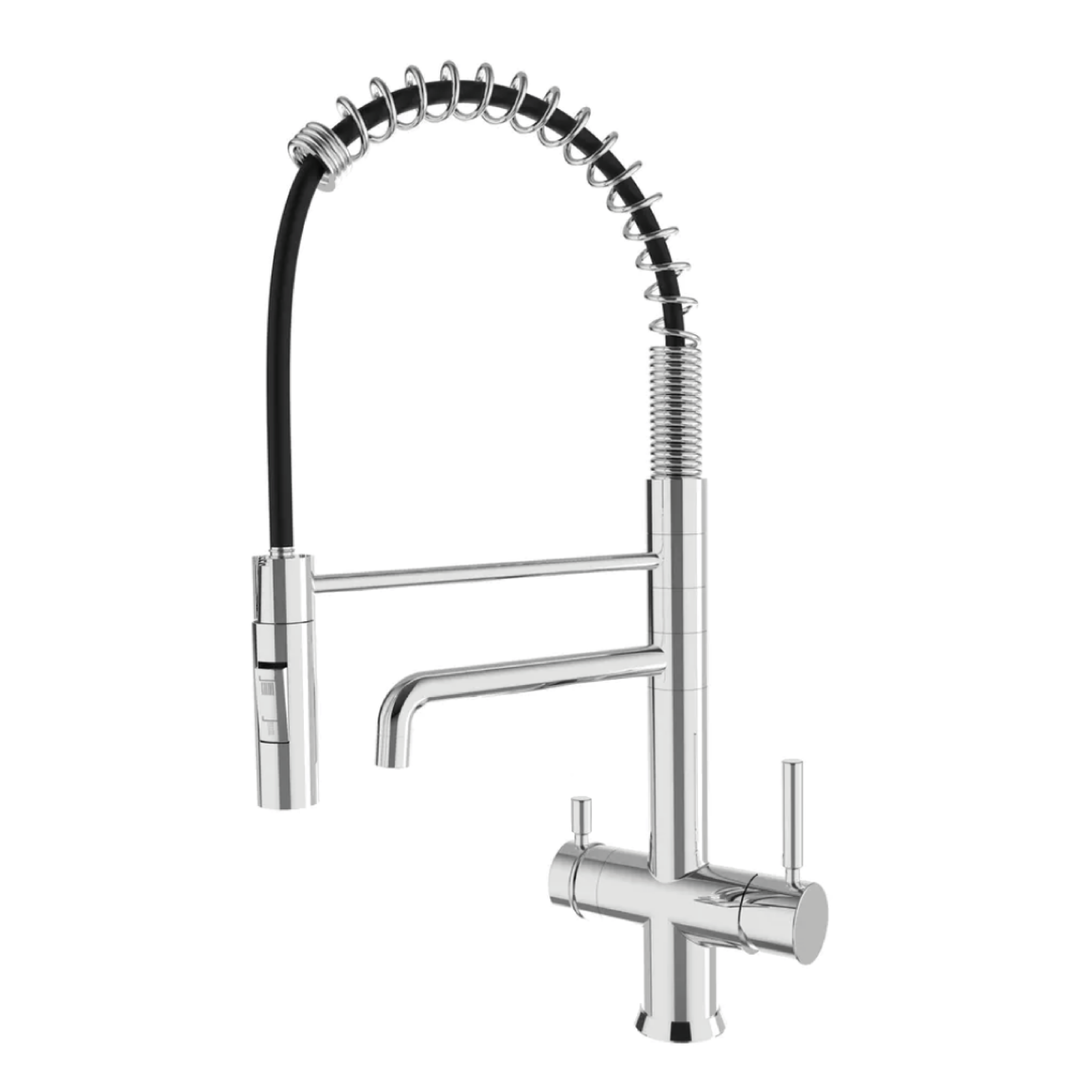 330481-CR Shurity 395 Rubinetto da cucina con Doccetta a molla 3 vie Cromo - immagine 1