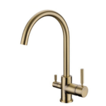 Puritek 350 Rubinetto da cucina 3 vie 3/8” Ottone Spazzolato