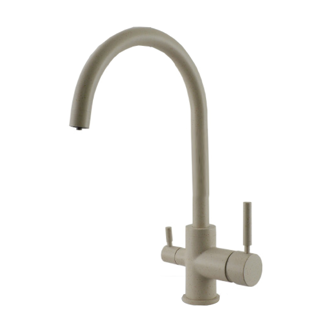 350-ga.png Shurity 350 Rubinetto da cucina 3 vie Granito Avena - immagine 1