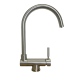 Shurity 370 Rubinetto da cucina Abbattibile sottofinestra 3 vie Nickel Spazzolato