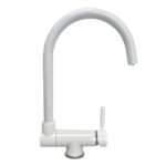Puritek 370 Rubinetto da cucina Abbattibile sottofinestra 3 vie 3/8” Bianco