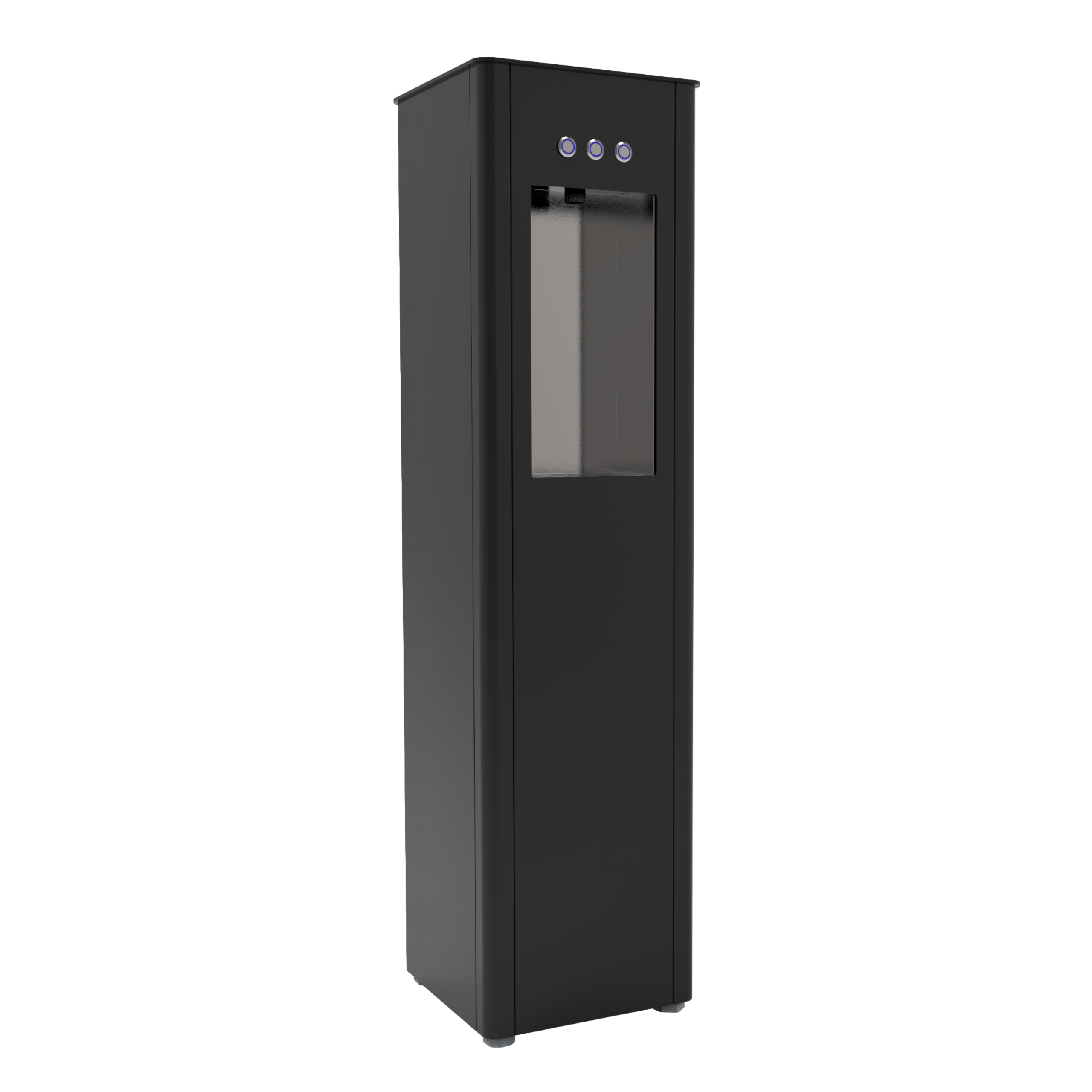 3bk Puritek Basic Dispenser Acqua Refrigerata a Colonna con Filtrazione, Nero - 3 vie Liscia ambiente, fredda e gassata - immagine 1
