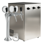 Puritek Micro Fresh Business Refrigeratore acqua con Filtrazione 50Lt/h. Sottobanco - 3 vie, Liscia, Gassata e Fredda - Acciaio Inox
