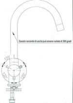 Shurity 510 Rubinetto da cucina 5 vie 3/8” Nero Opaco  – Prodotto con segni d’usura - immagine 3