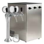 Puritek Micro Fresh Business Refrigeratore acqua con Filtrazione 120Lt/h. Sottobanco - 3 vie, Liscia, Gassata e Fredda - Acciaio Inox
