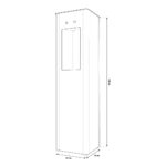 Shurity Kubica Dispenser Acqua Refrigerata a Colonna con Filtrazione, Nero - 2 vie Liscia ambiente e fredda - immagine 2
