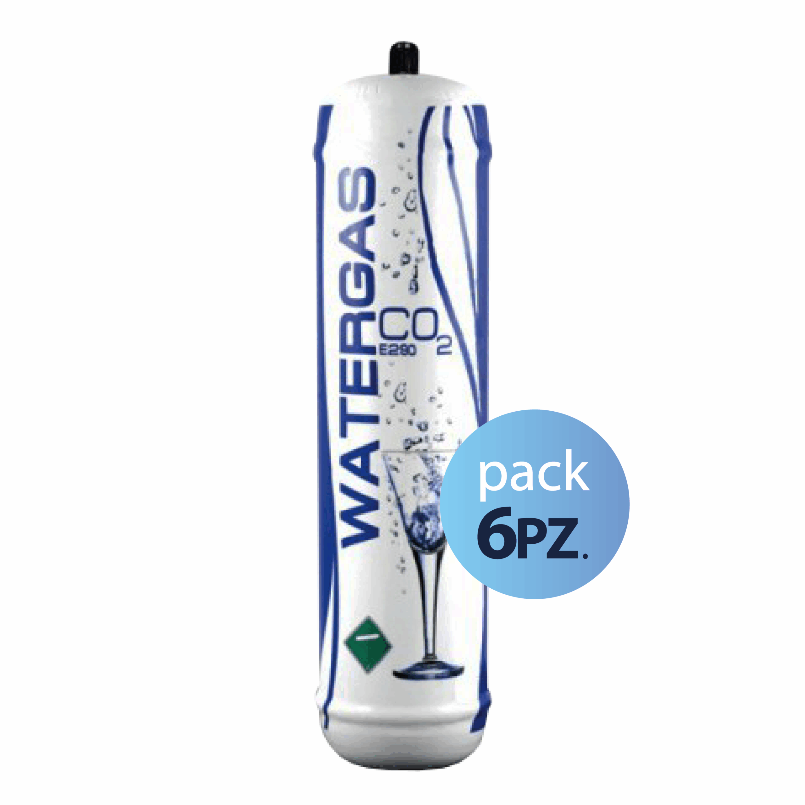 b N.6 Bombole Co2 monouso per refrigeratori acqua 600gr. - immagine 1