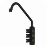 Puritek 300 Rubinetto di prelievo 3 vie per depuratori 1/4”mm. Nero Opaco