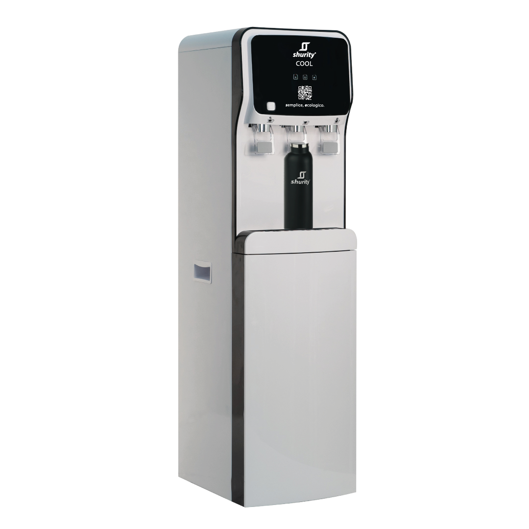 cool1 Shurity Cool Dispenser Acqua Refrigerata a Colonna con Osmosi Inversa - 3 vie acqua fredda, calda e ambiente - immagine 1