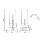 Purificatore acqua sopralavello DigiPure 9000s Cromo - immagine 2
