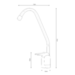 Shurity 100 Rubinetto di prelievo per depuratori 1 via 1/4" Cromato - immagine 2