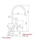 Shurity 120 Rubinetto di prelievo 1 via per depuratori  1/4” Cromo - immagine 2