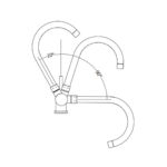 Shurity 370 Rubinetto da cucina Abbattibile sottofinestra 3 vie Cromo - Prodotto con segni d’usura - immagine 4