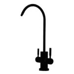 Puritek 210 Rubinetto di prelievo 2 vie per depuratori Acciaio Inox 1/4” Nero Opaco