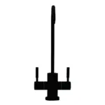 Shurity 210 Rubinetto di prelievo 2 vie per depuratori Acciaio Inox 1/4” Nero Opaco - immagine 2