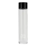 Pack 5pz. - Bottiglia Tube 75cl. Personalizzata Trasparente Acqua Liscia con Tappo Nero  (NO LOGO SHURITY) - immagine 2