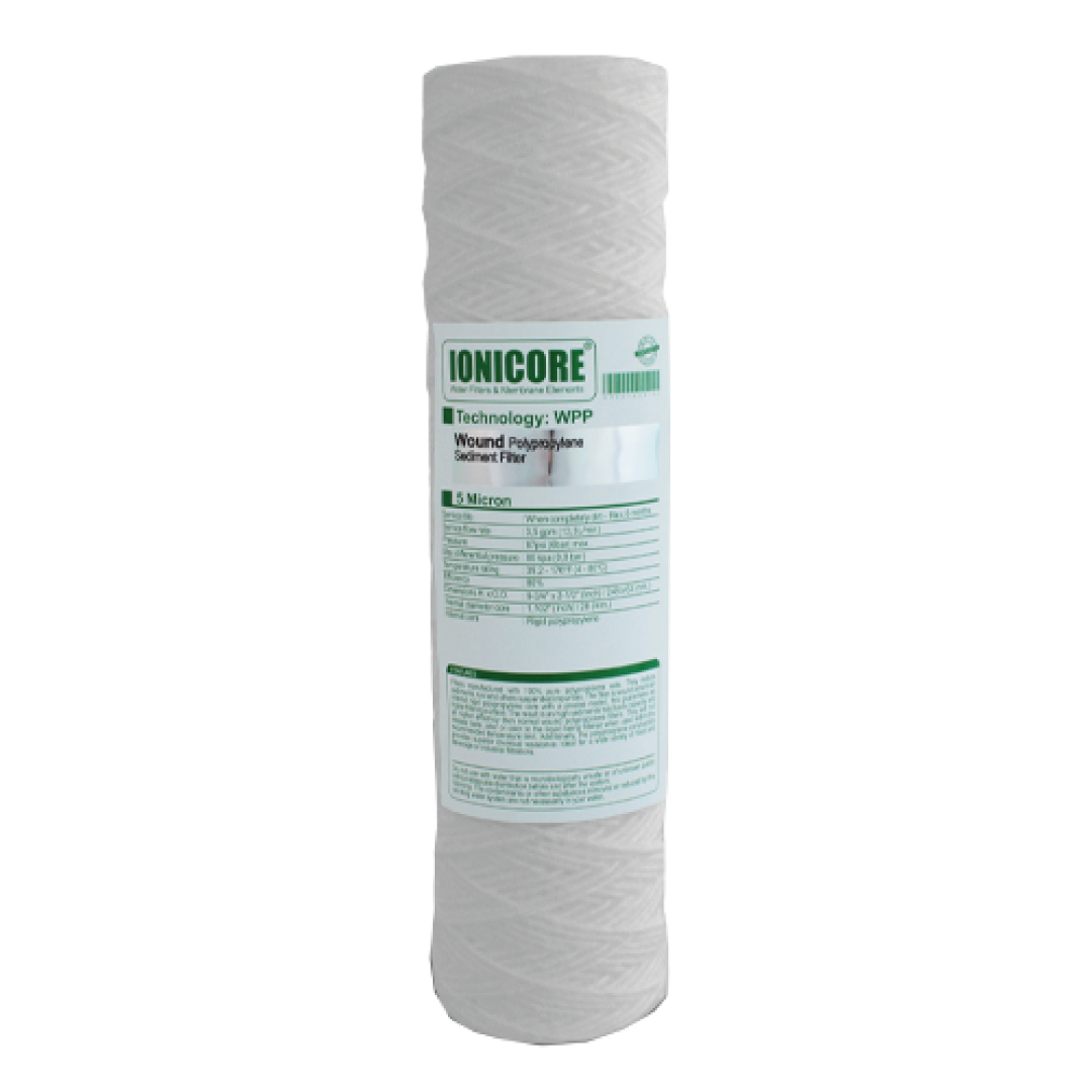330872.png Ionicore cartuccia Polipropilene avvolto 9-3/4" - 50 micron - immagine 1
