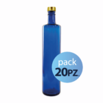 Pack 20pz. - Bottiglia Classic 75cl. Blu con tappo Oro