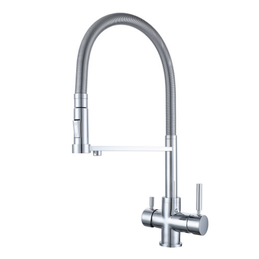 330998-CR Shurity 560 Rubinetto da cucina con Doccetta 5 vie Cromo - immagine 1