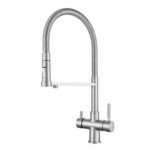 Shurity 560 Rubinetto da cucina con Doccetta 5 vie Nickel Spazzolato