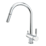 Puritek 351 Rubinetto da cucina con Doccetta estraibile 3 vie 3/8” Cromo