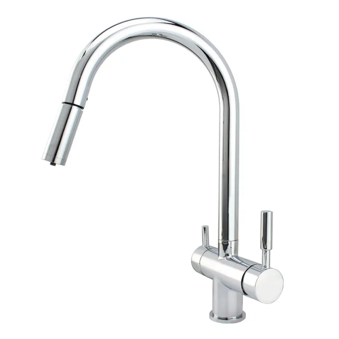 411.png Shurity 351 Rubinetto da cucina con Doccetta estraibile 3 vie Cromo - immagine 1