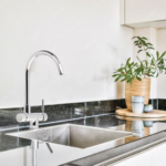 Shurity 470 Rubinetto da cucina Abbattibile sottofinestra 4 vie Nickel Spazzolato - immagine 3