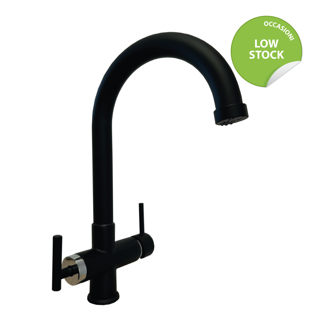 496bk Shurity 496 Rubinetto da cucina 4 vie 3/8” Nero Opaco - immagine 1