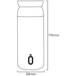 Tazza Termica Shurity Runbott Acciaio inox con rivestimento in ceramica 350ml. Nera - immagine 2