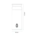 Tazza Termica Shurity Runbott Acciaio inox con rivestimento in ceramica 350ml. Bianca - immagine 2