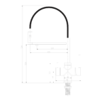 Shurity 560 Rubinetto da cucina con Doccetta 5 vie Nero - immagine 2
