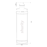 Shurity Kit Ultrafiltrazione acqua con filtro Light Blue Small - Acqua Liscia - immagine 6