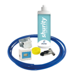 Shurity Kit Ultrafiltrazione acqua con filtro Light Blue Small con Rubinetto unico 3 Vie Modello Milano Cromo - Acqua Liscia - immagine 2