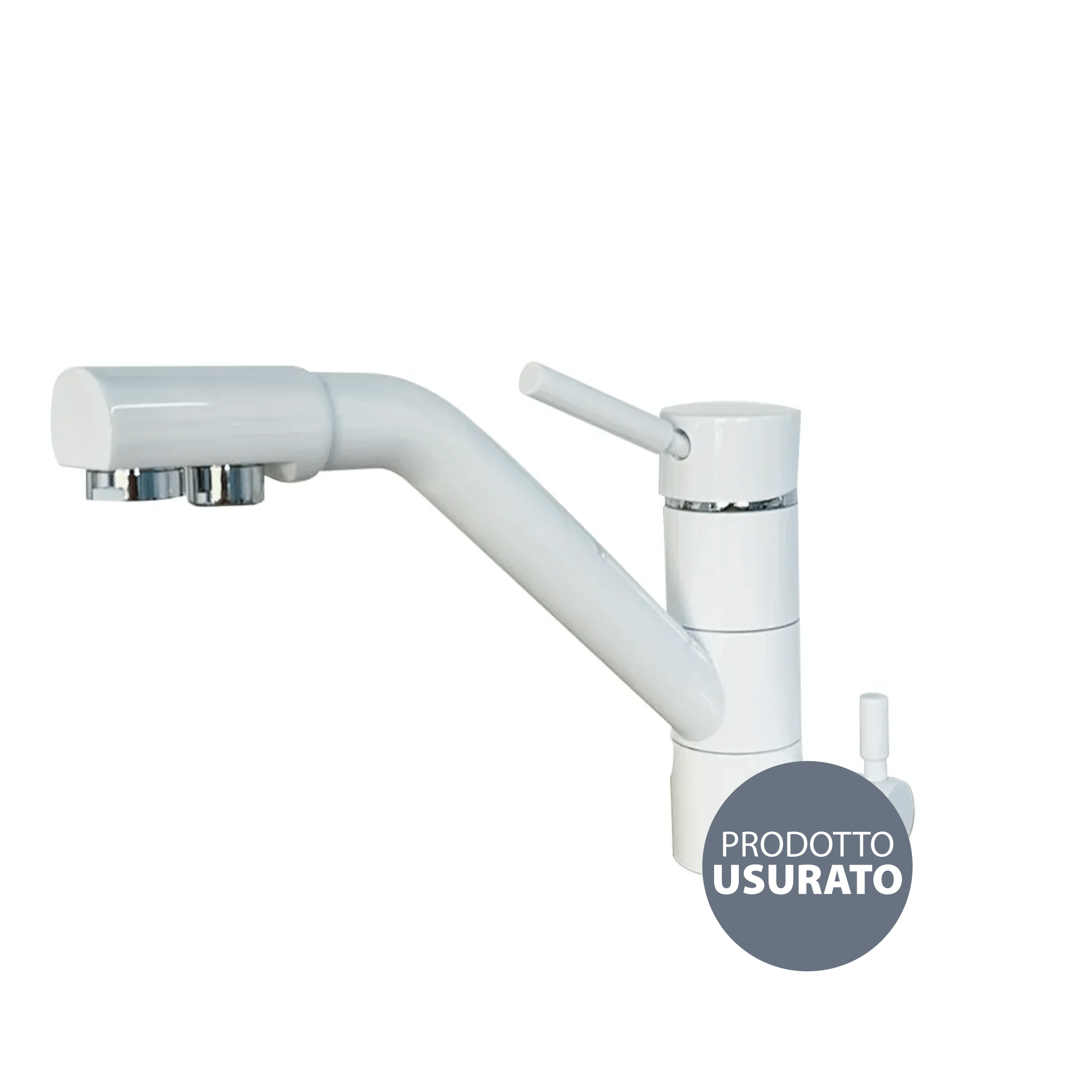 320 Shurity 320 Rubinetto da cucina Miscelatore 3 vie 3/8" Bianco - Prodotto con segni d’usura - immagine 1