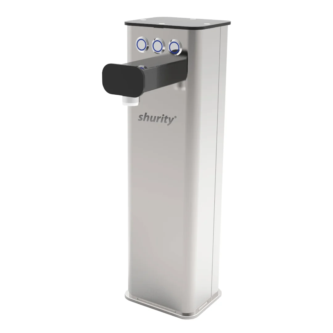 331059-IB Shurity Kora Colonnina meccanica 3 vie con pulsanti Inox/Nera - immagine 1