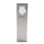 Shurity Kora Colonnina meccanica 3 vie con pulsanti Inox/Bianca - immagine 2
