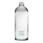 Pack 5pz. - Bottiglia Puffy 75cl. Personalizzata Trasparente Acqua Liscia con Tappo Argento  (NO LOGO SHURITY) - immagine 2