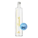 Pack 5pz. - Bottiglia Shurity Classic 75cl. Personalizzata Trasparente Acqua Gassata con Tappo Argento