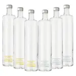 Pack Misto 6pz. - Bottiglia Classic 75cl. Personalizzata Trasparente Acqua Liscia / Acqua Gassata con Tappo Argento (NO LOGO SHURITY) - immagine 2