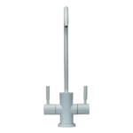 Shurity 210 Rubinetto di prelievo 2 vie per depuratori Acciaio Inox 1/4” Bianco - immagine 2