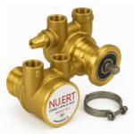 Pompa Nuert in ottone 200lt./h. con by-pass 3/8" F.