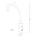Shurity Firenze Rubinetto di prelievo per depuratori 2 Vie 6mm. Bianco Opaco - immagine 2